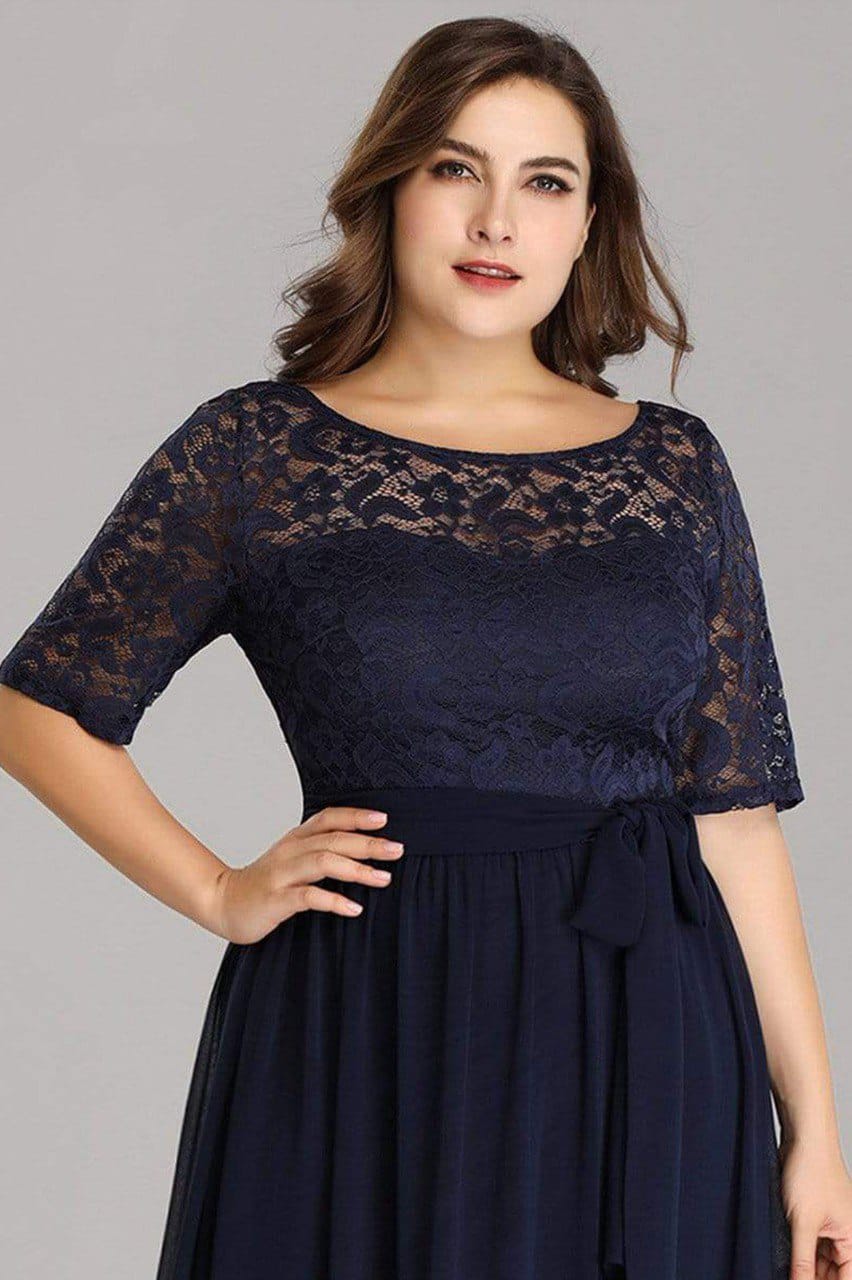 Blue Net Crepe Long Beautiful Party Wear Gown Dress For Women's