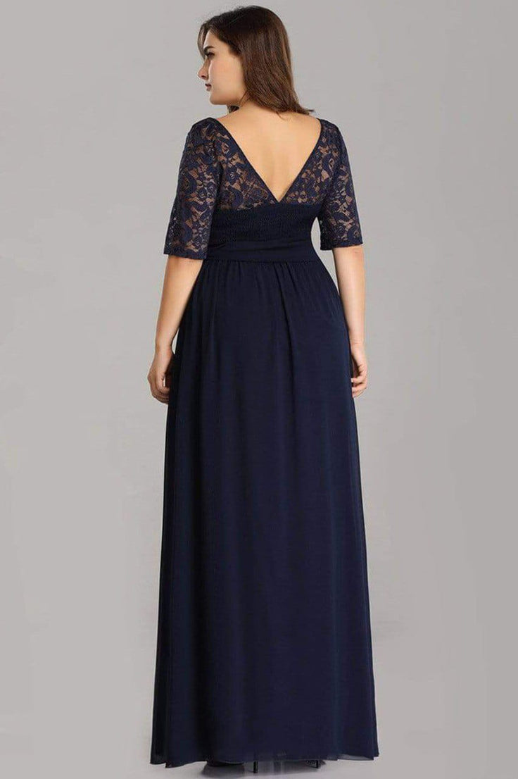 Blue Net Crepe Long Beautiful Party Wear Gown Dress For Women's