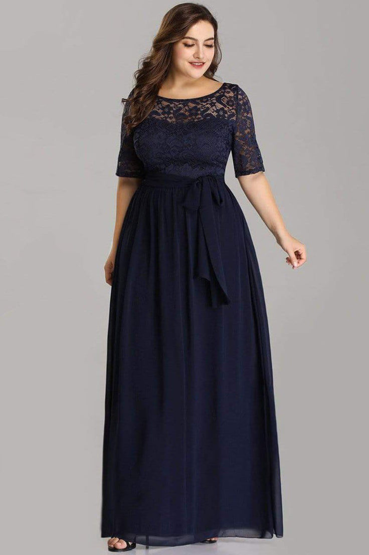 Blue Net Crepe Long Beautiful Party Wear Gown Dress For Women's