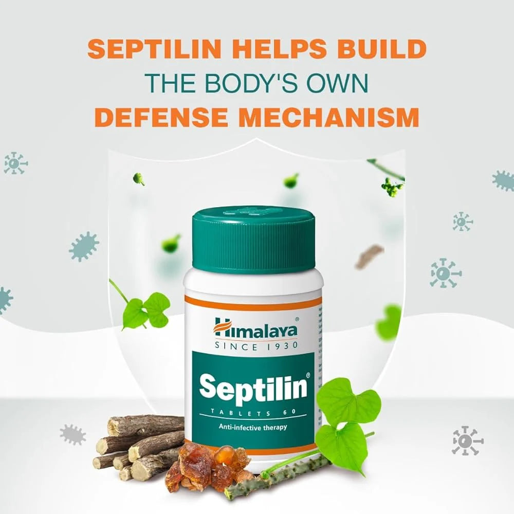 Himalaya Septilin Herbal Tablets – 60 Count | Ayurvedic Immune Support