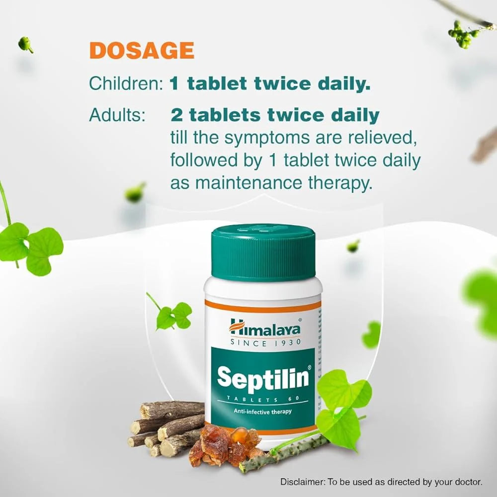 Himalaya Septilin Herbal Tablets – 60 Count | Ayurvedic Immune Support