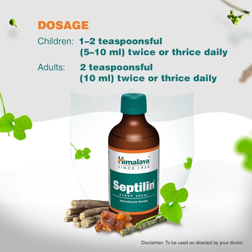Himalaya Herbals - Septilin Syrup -200 ml - Pack of 1