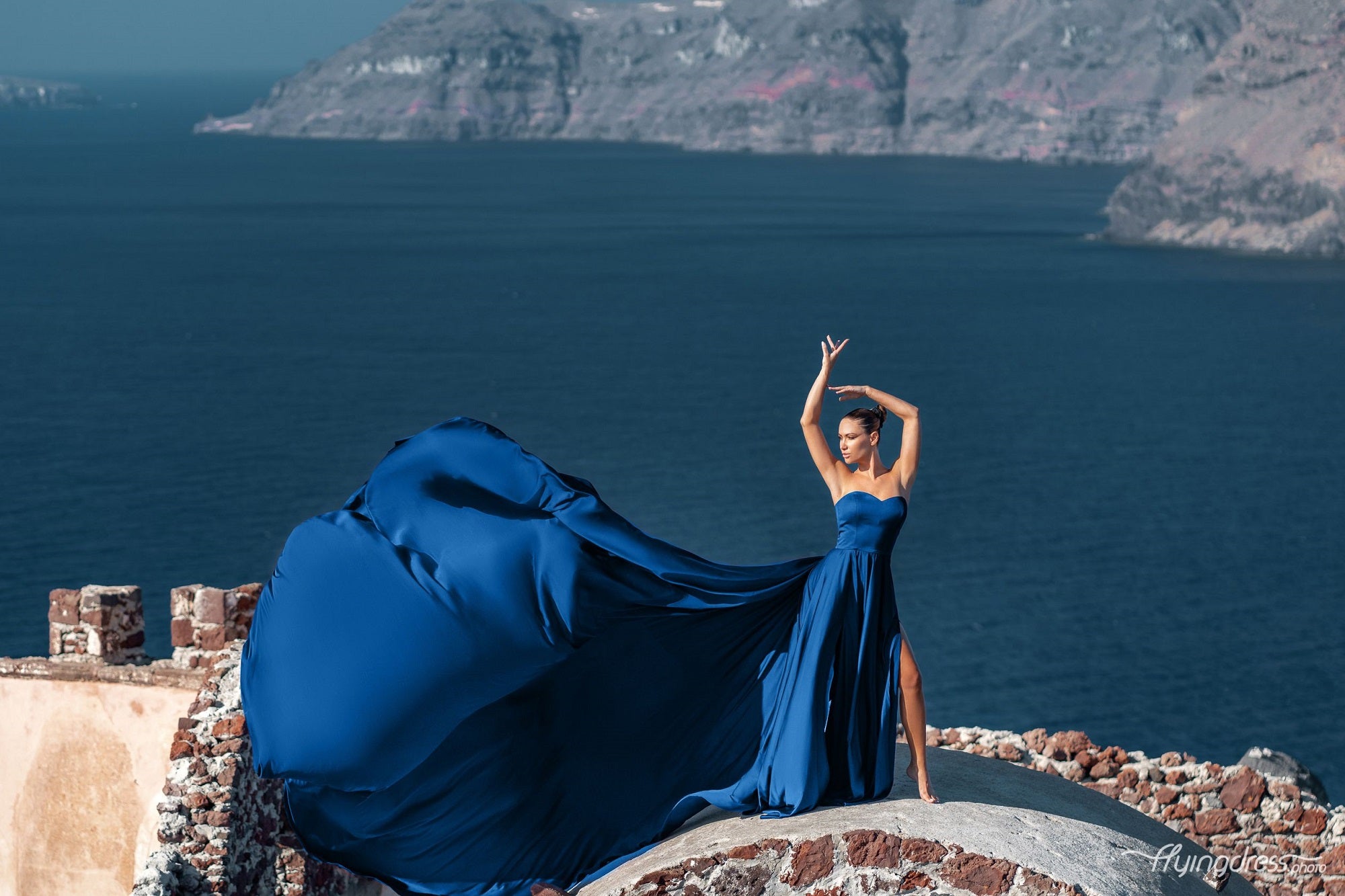 Long Flying Dress for Photoshoot, Long Train Dress