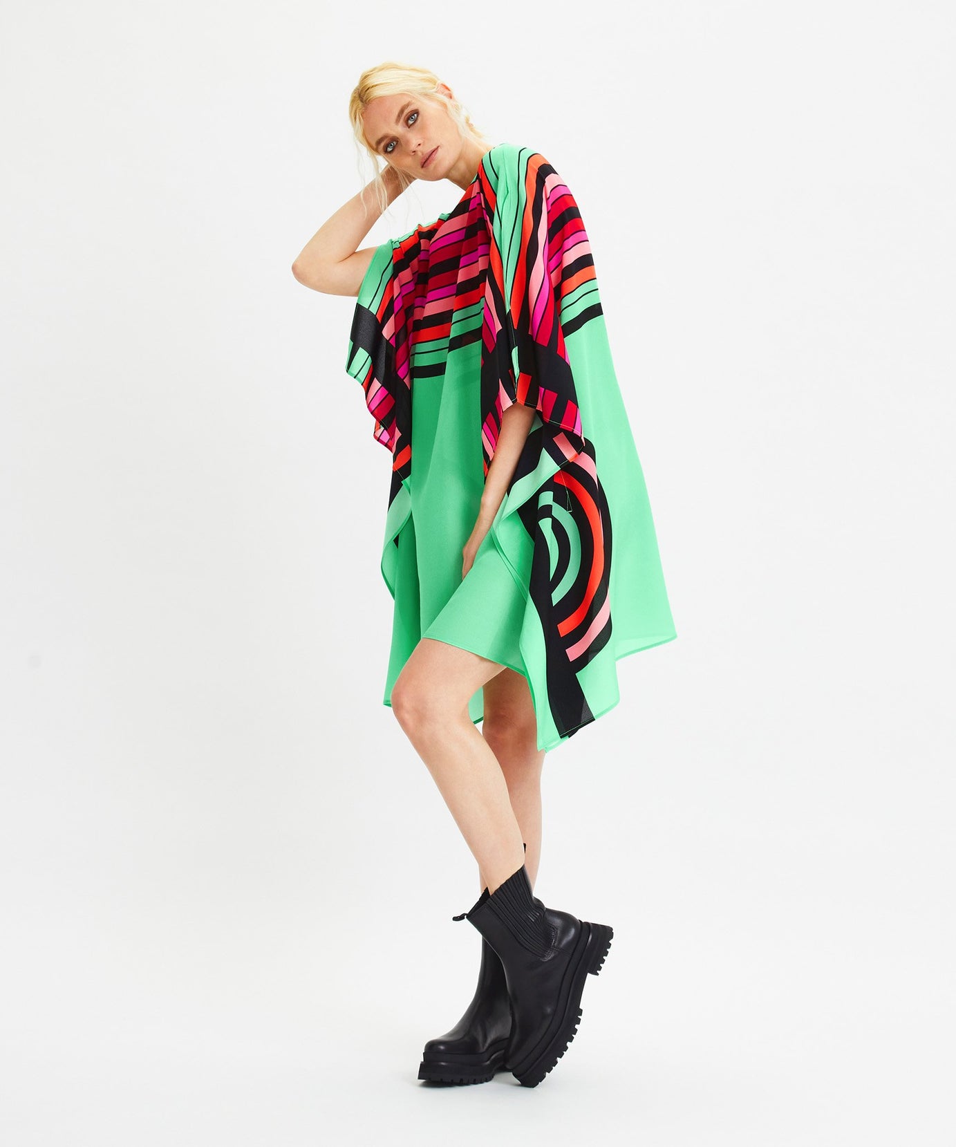 Chelsea Georgette Kaftan - Flowing Lightweight Evening Wear Caftan