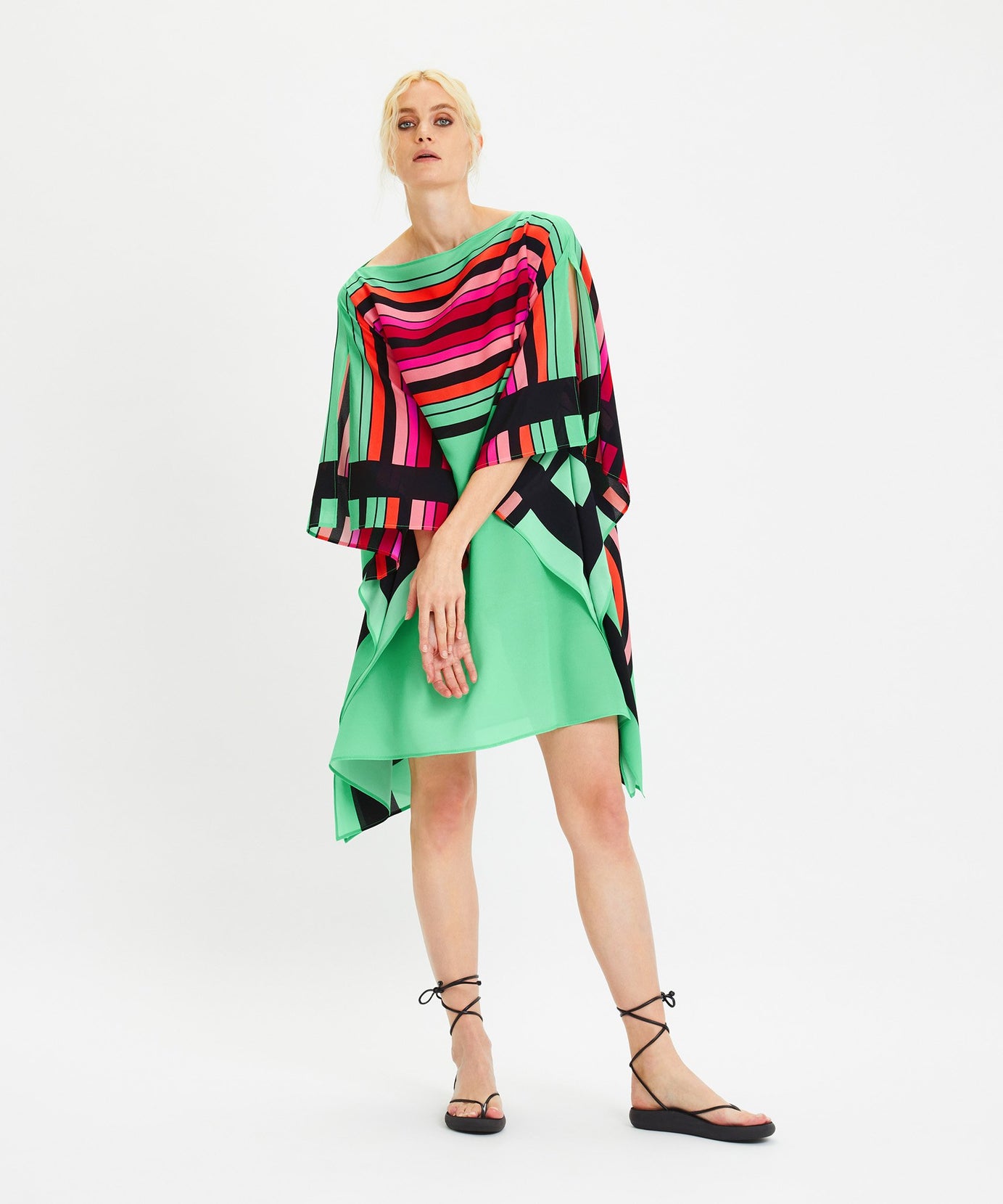 Chelsea Georgette Kaftan - Flowing Lightweight Evening Wear Caftan