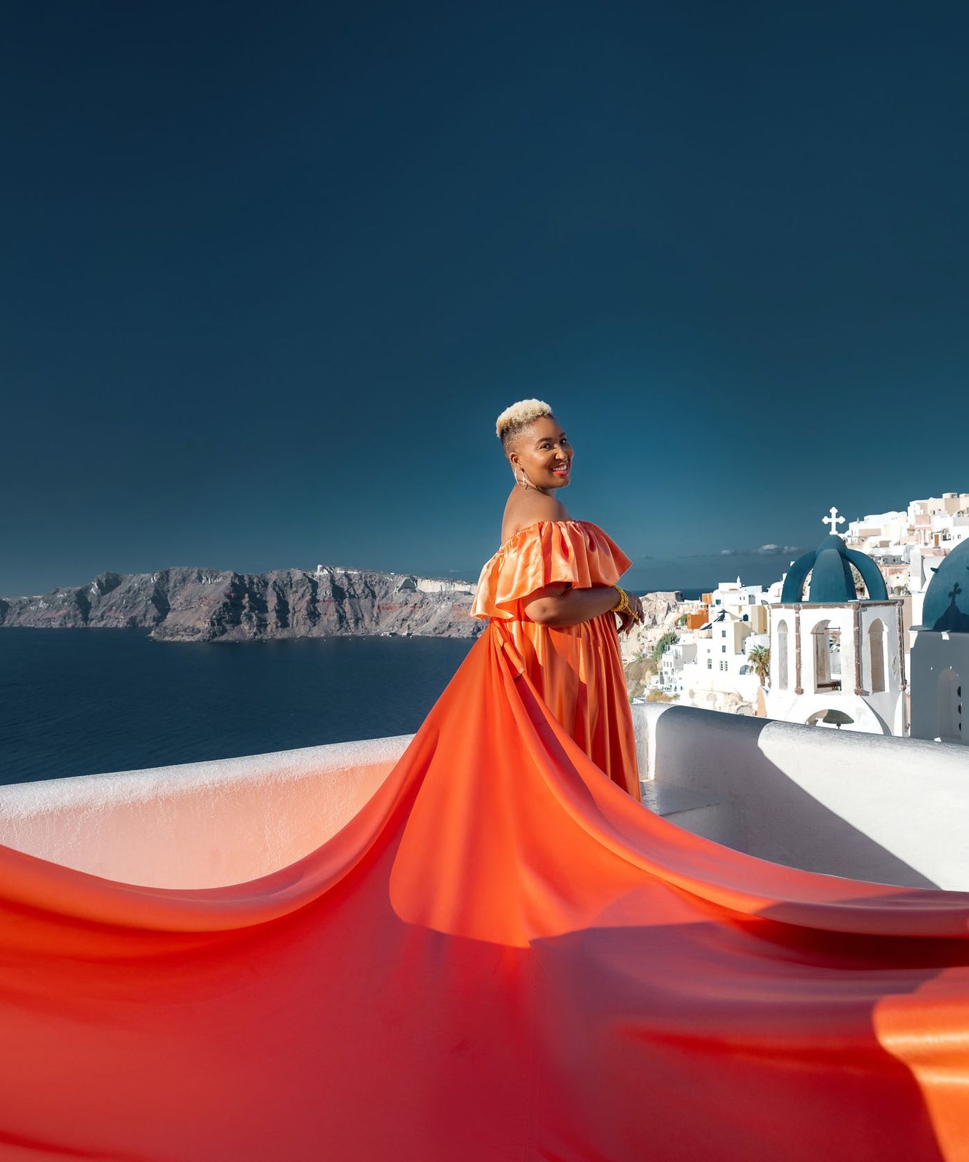 Flying Dress for Photoshoot - Long Train Dress