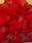 Women's Soft pure Georgette Handwork Saree ,Party Wear Sari With Blouse