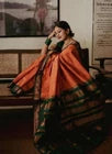 Wedding Ethnic Banarasi Soft Silk Saree,Party Festival Sari & Blouse