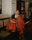 Wedding Ethnic Banarasi Soft Silk Saree,Party Festival Sari & Blouse