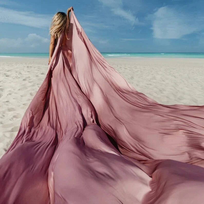 Photoshoot Flying Dress Backless Flying Dress Plus Size Flying Dress Halter Long