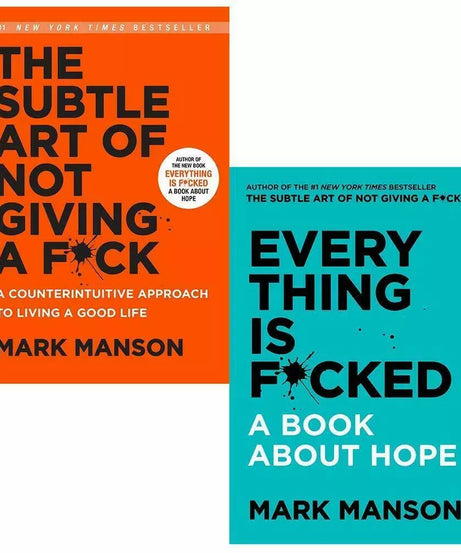 Subtle Art & Everything Is F*cked 2 Books Combo Boxed Set By Mark Manson NEW