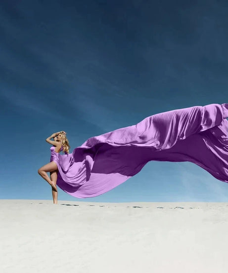 Photoshoot Flying Dress Backless Flying Dress Plus Size Flying Dress Halter Long
