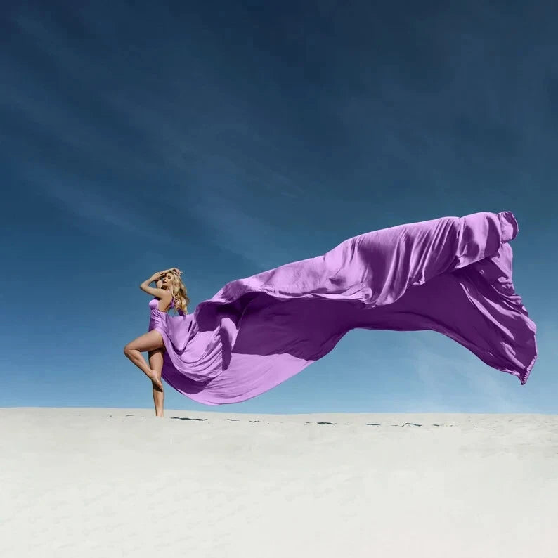 Photoshoot Flying Dress Backless Flying Dress Plus Size Flying Dress Halter Long