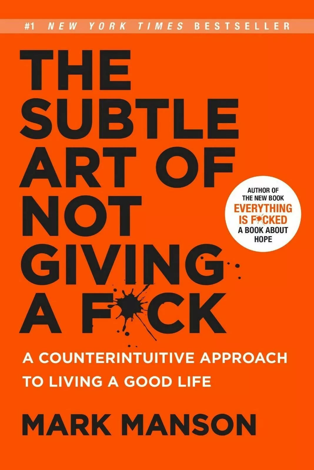 Subtle Art & Everything Is F*cked 2 Books Combo Boxed Set By Mark Manson NEW