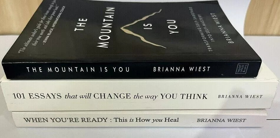 3 book set : Mountain is you + 101 essay + this is how you heal -paperback