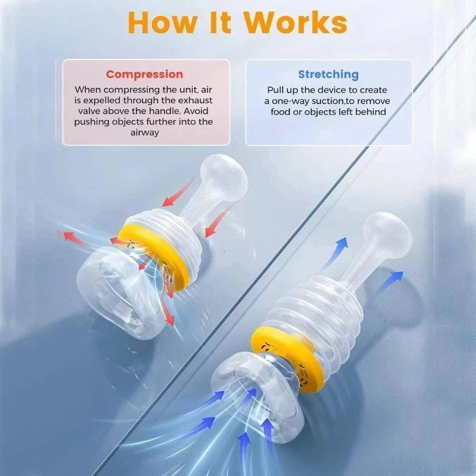 Anti Choke Suction Device Portable Life Saving Assist Device (pack of 2)